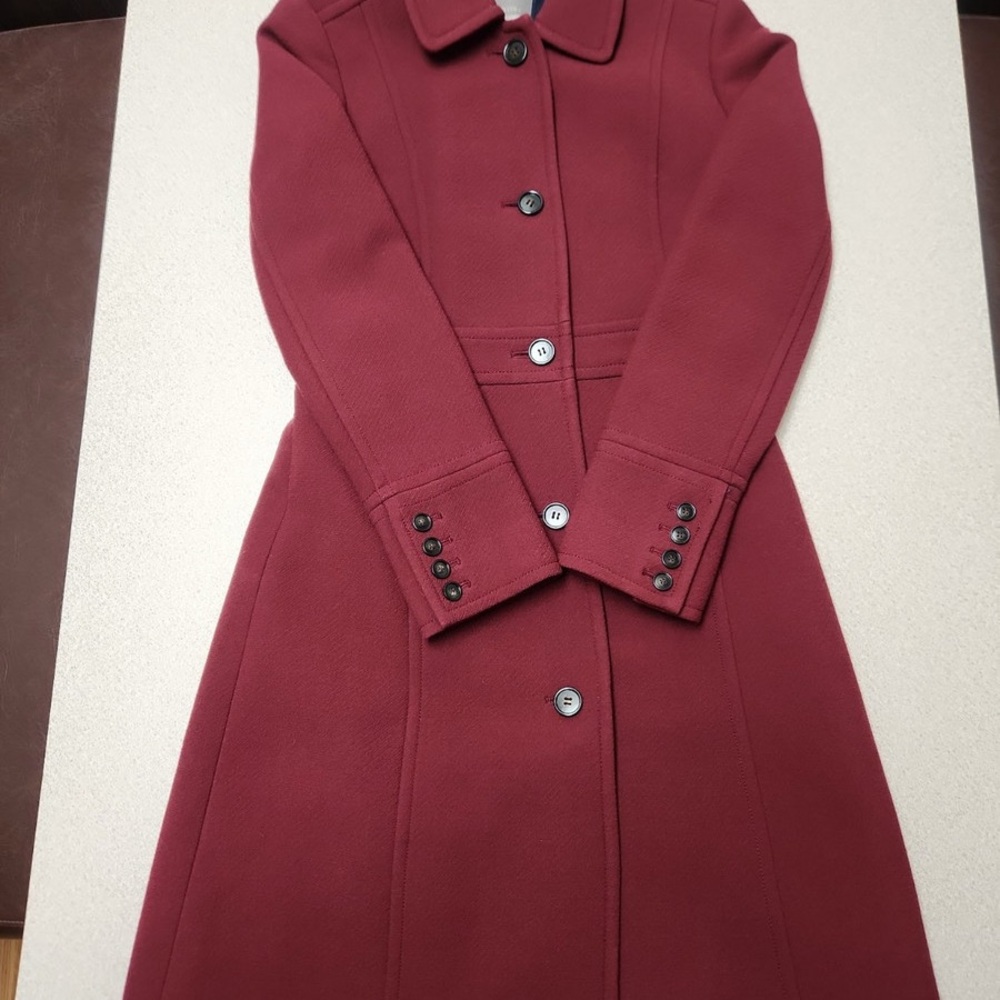 J Crew Lady Day Topcoat in Deep Purple